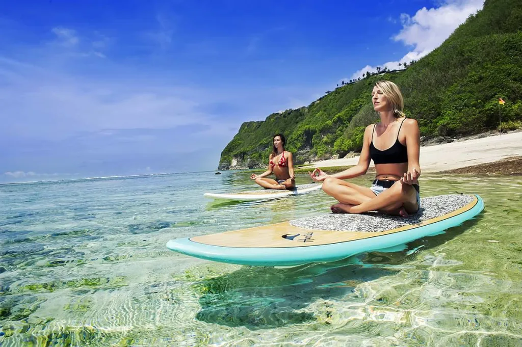 SUP yoga at Karma Kandara
